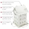 Perky-Pet Wild Bird 2.8 lb Metal Farmhouse Bird Feeder 4 ports WFH001 - alternate 4